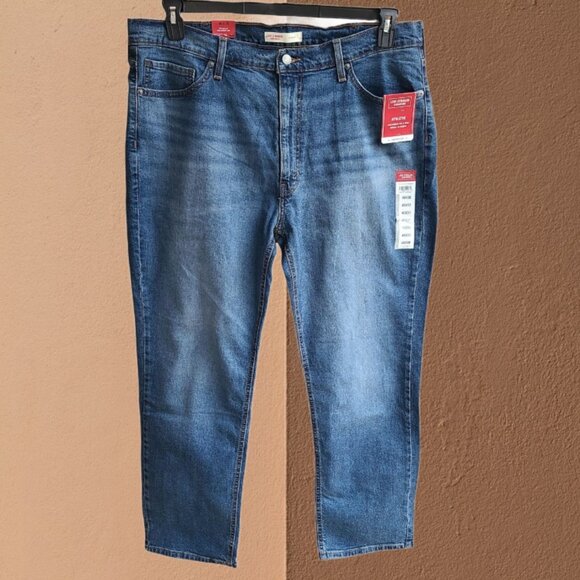 Levi Strauss Signature Men's Athletic Fit Jeans Straight Leg Blue Size 40x30 - Picture 1 of 12